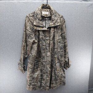 Calvin Klein Womens Animal Print Lightweight Jacket Coat 1X with carrying case